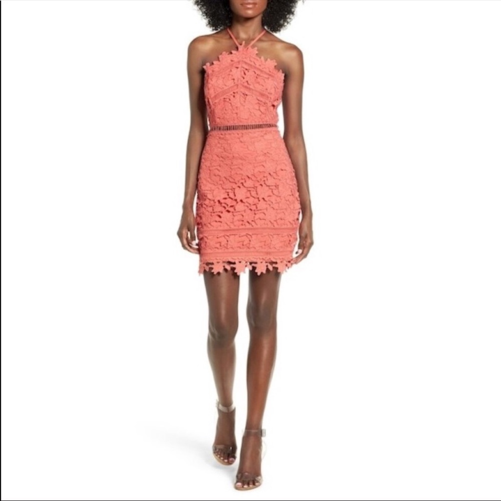 ASTR The Label Coral Bodycon Dress